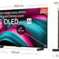TV OLED LG 42" OLED42C55LA, 4K UHD, Procesador α9 AI 4K Gen8, 120 Hz, Smart TV
