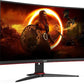 Monitor gaming AOC C27G2ZE/BK, 27", Full-HD, 0,5 ms, 240 Hz, Curvo, Negro