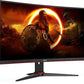 Monitor gaming AOC C27G2ZE/BK, 27", Full-HD, 0,5 ms, 240 Hz, Curvo, Negro