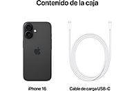 iPhone 16 de Apple (2024), 128 GB, 5G, Negro