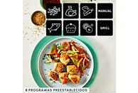 Freidora de aire y grill Moulinex Dual Easy Fry & Grill EZ905D, 8.3 L, Inox